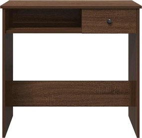 vidaXL Γραφείο Καφέ Δρυς 80 x 40 x 75 εκ. από Επεξεργασμένο Ξύλο