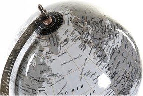 Υδρόγειος Σφαίρα DKD Home Decor Λευκό Μέταλλο Πλαστική ύλη 27 x 25 x 61 cm