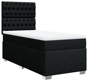 ΚΡΕΒΑΤΙ BOXSPRING ΜΕ ΣΤΡΩΜΑ ΜΑΥΡΟ 90X190 ΕΚ.ΥΦΑΣΜΑΤΙΝΟ 3290352