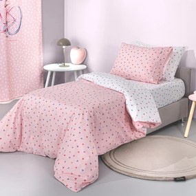 Σεντόνια Μονά (Σετ) Guy Laroche Amore Pink Ροζ ΧΩΡΙΣ ΛΑΣΤΙΧΟ 165x250