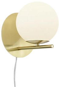 Απλίκα Επίτοιχη 20xH18cm 1xE14 Brass Matt Trio Lighting Pure 202000108