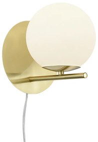 Pure Μοντέρνο Φωτιστικό Τοίχου με Ντουί E14 σε Χρυσό Χρώμα Πλάτους 18cm Trio Lighting 202000108