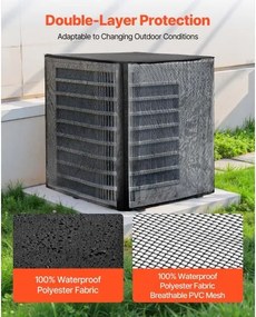 VEVOR 812 x 812 x 914 mm Air Conditioner Cover Dual Layer Detachable Canopy