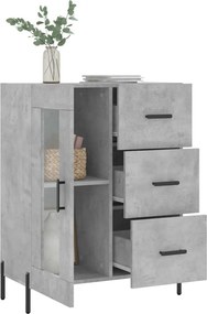 vidaXL Ντουλάπι Γκρι Σκυροδέματος 69,5x34x90 εκ. Επεξεργασμένο Ξύλο