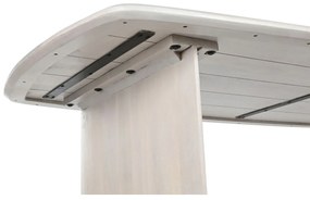 Τραπεζαρία Home ESPRIT Λευκό Ξύλο από Μάνγκο 218 x 100 x 76 cm