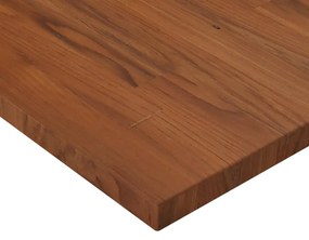 vidaXL Επιφάνεια Τραπεζιού Τετράγωνη Σκ. Καφέ 80x80x2,5 εκ. Ξύλο Δρυς
