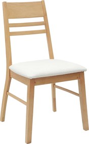 vidaXL Καρέκλες φαγητού 2 pcs Φυσικό 43 x 54 x 89 εκ.