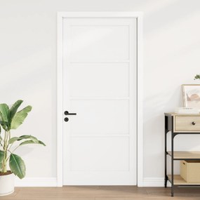 vidaXL Εσωτερική Πόρτα 'ORKDAL' Λευκή 93x211x4 εκ. Σολίδικη Πόρτα από Πεύκο