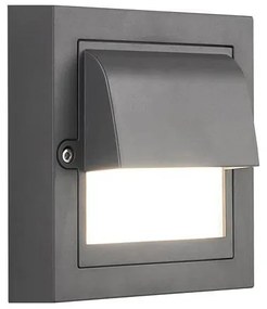 Απλίκα LED Εξωτερικού Χώρου Eurolamp Senario 145-52127 Dark Grey 3CCT