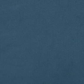 vidaXL Στρώμα με Pocket Springs Σκούρο Μπλε 160x200x20 εκ. Βελούδινο