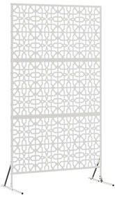 vidaXL Οθόνη Ιδιωτικότητας Γκρι 100 x 50 x 180 εκ. Ατσάλι