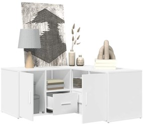 vidaXL Ντουλάπι Γωνιακό Λευκό 160x40x45 εκ. από Επεξ. Ξύλο