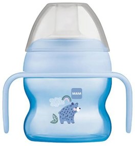Ποτηράκι Με Χερούλια Starter Cup 462B 150ml 4+ Μηνών Blue Mam 150ml Silicon,Plastic