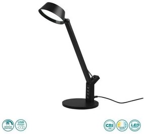 Επιτραπέζιο Φωτιστικό Γραφείου Led Μαύρο Ava 523090132 Trio Lighting 523090132 Μαύρο