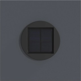 vidaXL Ηλιακό LED Φως Δρόμου 2 pcs Θερμό λευκό 18 x 18 x 50 εκ.