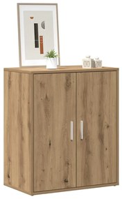 vidaXL Παπουτσοθήκη Τεχνίτης Δρυς 60x35x70 εκ. από Επεξεργασμένο Ξύλο