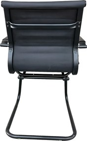 Καρέκλα γραφείου επισκέπτη Valter pakoworld pu μαύρο 55.5x48x88εκ