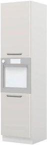 Επιδαπέδιο ντουλάπι φούρνου ψηλό Modena K23-60-2KR-Λευκό - Γκρι ανοιχτό
