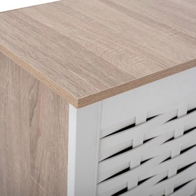 παπουτσοθήκη MCKENNA Ξύλινη με 3 πόρτες Sonama - Λευκό 114,5x34x68Υ εκ. 114.5x34x68 εκ.