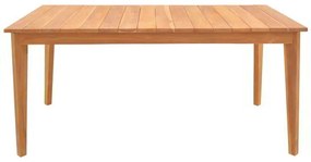 Τραπέζι Ory pakoworld teak ξύλο σε φυσική απόχρωση 160x80x75εκ