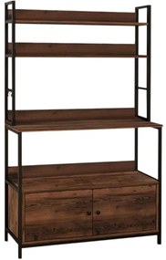 Ραφιέρα Severo 0242242 101x36x160cm Black-Walnut