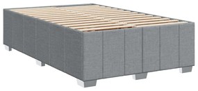 ΚΡΕΒΑΤΙ BOXSPRING ΜΕ ΣΤΡΩΜΑ ΑΝΟΙΧΤΟ ΓΚΡΙ 120X190 ΕΚ. ΥΦΑΣΜΑΤΙΝΟ 3289314