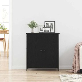 vidaXL Πλαϊνό γραφείο Μαύρη δρυς 70 x 30 x 80 εκ. Επεξεργασμένο ξύλο