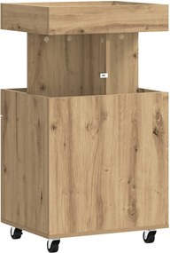 vidaXL Καρότσι μπαρ Artisan Δρυς 50 x 41 x 89 cm Επεξεργασμένο Ξύλο