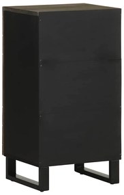 vidaXL Σκευοθήκη μαύρο 40x33x75 cm μασίφ ξύλο Μάνγκο