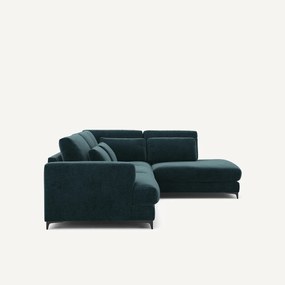 Γωνιακός καναπές-κρεβάτι, δεξιός, βελούδο chenille, Marsile