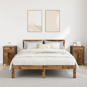 vidaXL Κομοδίνα 2 τμχ Παλιό Ξύλο 40x42x60 εκ. Κατασκευασμένο Ξύλο