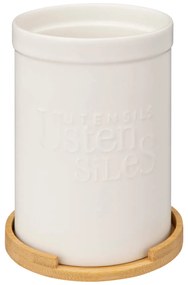 Κουταλοθήκη Με Βάση (Σετ 2τμχ) F-V Natureo White 194232A