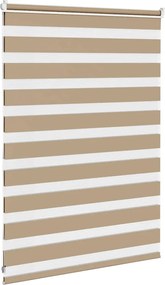 vidaXL Στόρι Zebra Καφέ 110x100 εκ. Πλάτος Υφάσματος 105,9 εκ. Πολυεστέρας