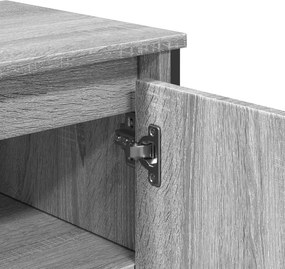 vidaXL Ντουλάπι Νιπτήρα Μπάνιου Γκρι Sonoma 91x35x60 εκ. Επεξ. Ξύλο