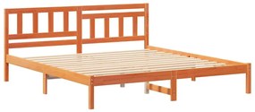 vidaXL Σκελετός Κρεβατιού Καφέ κεριού 180 x 200 cm Μασίφ ξύλο πεύκου