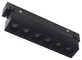 Μαγνητικό Φωτιστικό Ράγας 6W IP20 4000K MEYE640B Aca-MEYE640B-Μαύρο MEYE640B