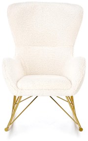 LIBERTO leisure armchair cream / gold DIOMMI V-CH-LIBERTO-FOT-KREMOWY