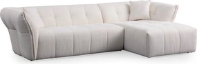 Corner Sofa Boxer Right - White White