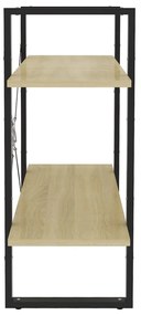 vidaXL Βιβλιοθήκη με 2 Ράφια Sonoma Δρυς 80 x 30 x 70 εκ. Επεξ. Ξύλο