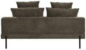 Ανάκλινδρο Riverton 696, Καφέ, 80x93x152cm, Ταπισερί, Πόδια: Μεταλλικά | Epipla1.gr