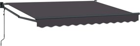 vidaXL Ηλεκτρικό Αναδιπλούμενο Σκίαστρο Ανθρακί 3,5 x 2 m