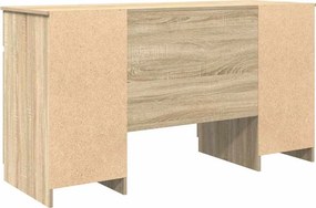 vidaXL Γραφείο Sonoma Δρυς 140 x 49 x 76 εκ. Επεξεργασμένο ξύλο