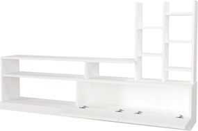 Σύνθεση Τηλεόρασης Λευκό CRETRO 164.4x25x91.3