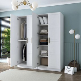 Ντουλάπα Λευκό BRETI 180x57.5x210