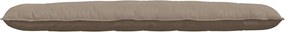 vidaXL Μαξιλάρι Πλάτης Taupe 200 x 50 εκ. Ύφασμα Μικροΐνας