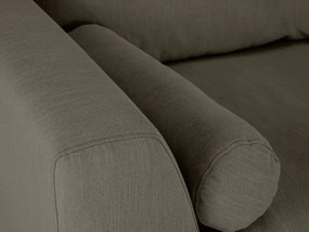Γωνιακός Καναπές Seattle 173, Καφέ, Μαύρο, 395x213x88cm, Πόδια: Μέταλλο | Epipla1.gr
