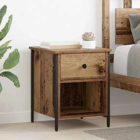 vidaXL Κομοδίνο 2 pcs Παλαιό ξύλο 40 x 42 x 50 cm Επεξεργασμένο ξύλο