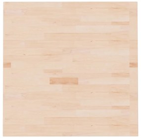 VidaXL Επιφάνεια Τραπεζιού Τετράγωνη 80x80x2,5 εκ. Μασίφ Ξύλο Δρυς