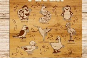 Intra απο ξύλο plywood 3mm-4mm πάχος – Παζλ για παιδιά με ζώα, πρότυπο Δίασταση 20x20 cm INTRAFABR-86815438