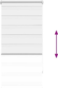 vidaXL Στόρι Ζέβρα 80,9 x 150 εκ. Πλάτος Υφάσματος 76,7 εκ. λευκό